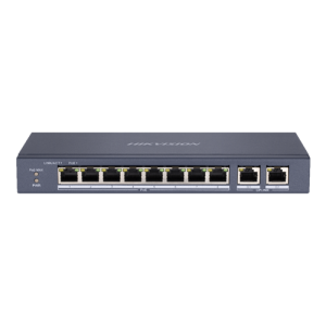 Switch 8 porturi PoE, 2 porturi uplink RJ45 Gigabit - HIKVISION DS-3E0310P-E-M