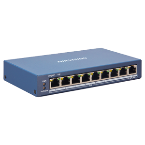 Switch 8 porturi PoE, 1 port uplink RJ45, SMART Management - HIKVISION DS-3E1309P-EI
