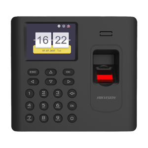 Terminal standalone IP de pontaj cu cititor Amprenta, Card Mifare, Wi-Fi - HIKVISION DS-K1A802AMF-B
